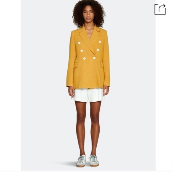 Walter Baker | Roger Double Breasted Jacket Mustard Size S - Picture 9 of 9